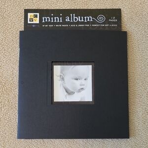 Set Of 2 Black Mini Scrapbook Album